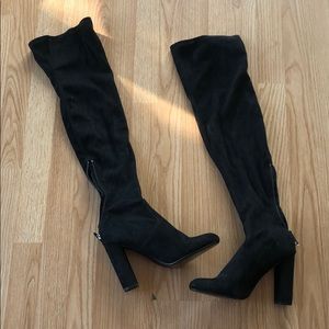 Steve Madden black thigh high boots